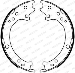 SET SABOTI FRANA FERODO FSB4043 - Compatibil cu HONDA