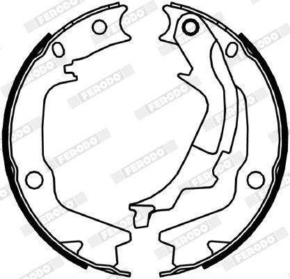 SET SABOTI FRANA FERODO FSB4045 - Compatibil cu HYUNDAI, KIA
