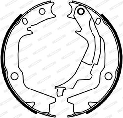 SET SABOTI FRANA FERODO FSB4045 - Compatibil cu HYUNDAI, KIA