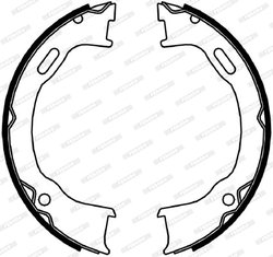 SET SABOTI FRANA FERODO FSB4061 - Compatibil cu JEEP