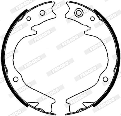 SET SABOTI FRANA FERODO FSB4063 - Compatibil cu SUBARU