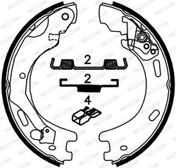 Set saboti frana Ferodo FSB4062