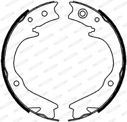 SET SABOTI FRANA FERODO FSB4063 - Compatibil cu SUBARU