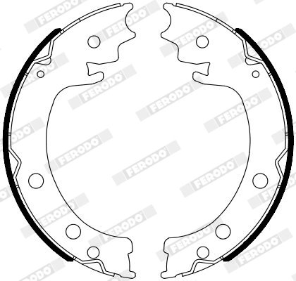 SET SABOTI FRANA FERODO FSB4116 - Compatibil cu SUZUKI