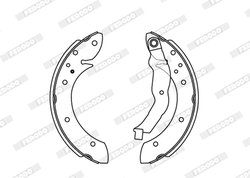SET SABOTI FRANA FERODO FSB447 - Compatibil cu BMW