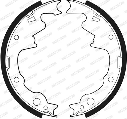 SET SABOTI FRANA FERODO FSB466 - Compatibil cu CHRYSLER, DODGE, JEEP, PLYMOUTH
