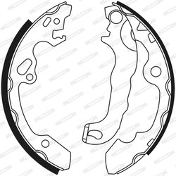 SET SABOTI FRANA FERODO FSB565 - Compatibil cu FORD