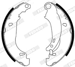 SET SABOTI FRANA FERODO FSB576 - Compatibil cu PEUGEOT