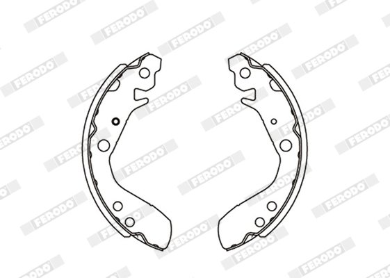 SET SABOTI FRANA FERODO FSB689 - Compatibil cu HONDA