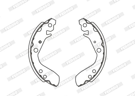 SET SABOTI FRANA FERODO FSB689 - Compatibil cu HONDA