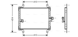 RADIATOR CLIMATIZARE AVA QUALITY COOLING FT5206 - Compatibil cu CITROEN, FIAT, PEUGEOT