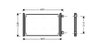 RADIATOR CLIMATIZARE AVA QUALITY COOLING FT5223 - Compatibil cu FIAT