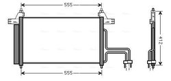 RADIATOR CLIMATIZARE AVA QUALITY COOLING FT5253D - Compatibil cu FIAT