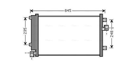 RADIATOR CLIMATIZARE AVA QUALITY COOLING FT5328D - Compatibil cu FIAT