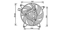 Ventilator radiator racire Ava Quality Cooling FT7544