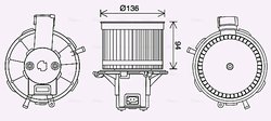 Ventilator habitaclu Ava Quality Cooling FT8465