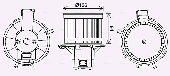 Ventilator habitaclu Ava Quality Cooling FT8465