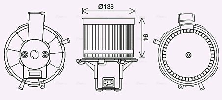 Ventilator habitaclu Ava Quality Cooling FT8465