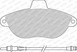 SET PLACUTE FRANA FERODO FVR1002 - Compatibil cu CITROEN, FIAT, PEUGEOT, SCANIA