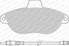 SET PLACUTE FRANA FERODO FVR1002 - Compatibil cu CITROEN, FIAT, PEUGEOT, SCANIA