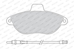 SET PLACUTE FRANA FERODO FVR1002 - Compatibil cu CITROEN, FIAT, PEUGEOT, SCANIA