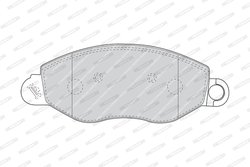 SET PLACUTE FRANA FERODO FVR1461 - Compatibil cu FORD