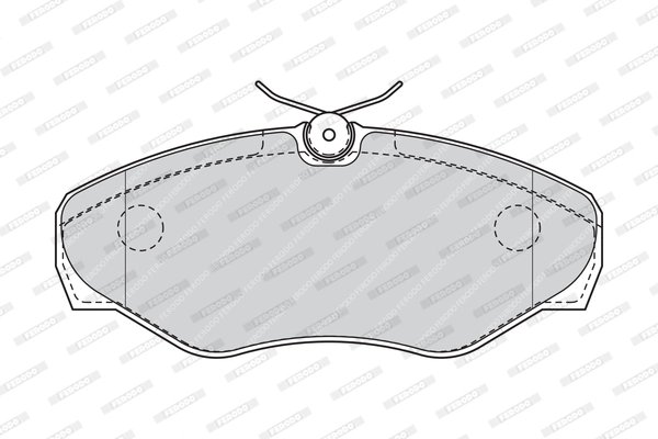 Set placute frana Ferodo FVR1515