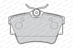SET PLACUTE FRANA FERODO FVR1516 - Compatibil cu FIAT, NISSAN, OPEL, RENAULT, VAUXHALL