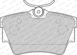 SET PLACUTE FRANA FERODO FVR1516 - Compatibil cu FIAT, NISSAN, OPEL, RENAULT, VAUXHALL