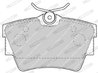 SET PLACUTE FRANA FERODO FVR1516 - Compatibil cu FIAT, NISSAN, OPEL, RENAULT, VAUXHALL