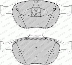 Set placute frana Ferodo FVR1568