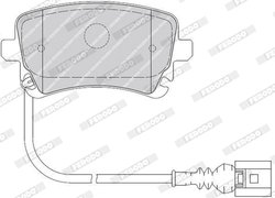 SET PLACUTE FRANA FERODO FVR1644 - Compatibil cu VW