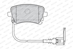 SET PLACUTE FRANA FERODO FVR1644 - Compatibil cu VW