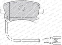 SET PLACUTE FRANA FERODO FVR1644 - Compatibil cu VW