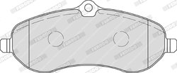 SET PLACUTE FRANA FERODO FVR1771 - Compatibil cu CITROEN, FIAT, PEUGEOT, TOYOTA