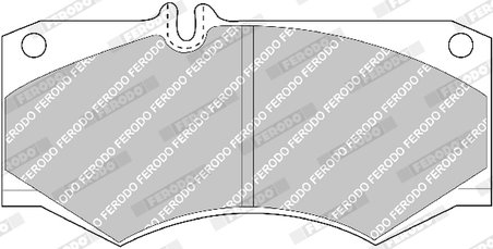 SET PLACUTE FRANA FERODO FVR239 - Compatibil cu MAHINDRA, MERCEDES-BENZ, OLTCIT, PUCH, VW