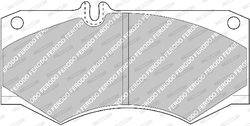 SET PLACUTE FRANA FERODO FVR239 - Compatibil cu MAHINDRA, MERCEDES-BENZ, OLTCIT, PUCH, VW