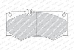 SET PLACUTE FRANA FERODO FVR239 - Compatibil cu MAHINDRA, MERCEDES-BENZ, OLTCIT, PUCH, VW