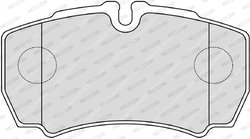 Set placute frana Ferodo FVR4140