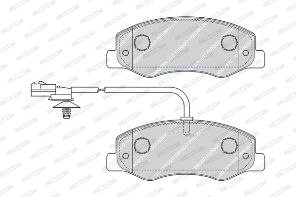 SET PLACUTE FRANA FERODO FVR4349 - Compatibil cu NISSAN, OPEL, RENAULT, VAUXHALL