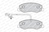 SET PLACUTE FRANA FERODO FVR4349 - Compatibil cu NISSAN, OPEL, RENAULT, VAUXHALL