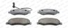 SET PLACUTE FRANA FERODO FVR4349 - Compatibil cu NISSAN, OPEL, RENAULT, VAUXHALL