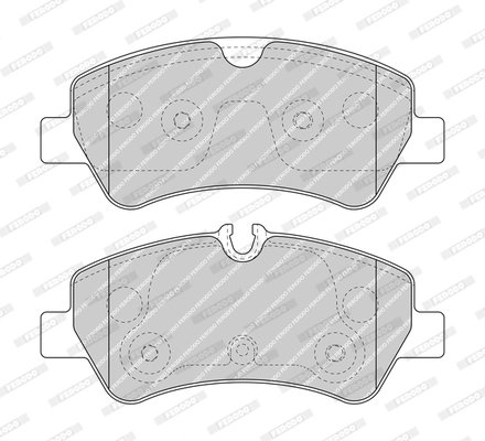 SET PLACUTE FRANA FERODO FVR5075 - Compatibil cu FORD