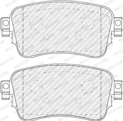 SET PLACUTE FRANA FERODO FVR5120 - Compatibil cu CITROEN, OPEL, PEUGEOT, VAUXHALL