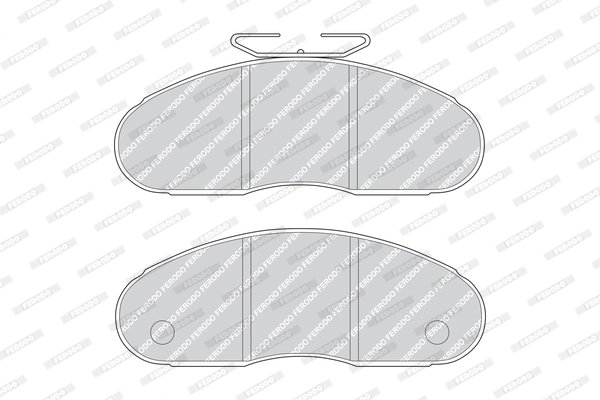 SET PLACUTE FRANA FERODO FVR791 - Compatibil cu NISSAN, RENAULT, RENAULT TRUCKS