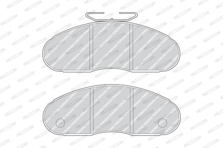 SET PLACUTE FRANA FERODO FVR791 - Compatibil cu NISSAN, RENAULT, RENAULT TRUCKS