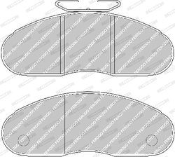 SET PLACUTE FRANA FERODO FVR791 - Compatibil cu NISSAN, RENAULT, RENAULT TRUCKS