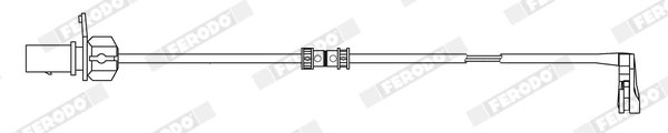 SENZOR AVERTIZARE UZURA PLACUTE FRANA FERODO FWI469 - Compatibil cu AUDI