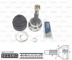 CAP PLANETARA PASCAL G11023PC - Compatibil cu NISSAN
