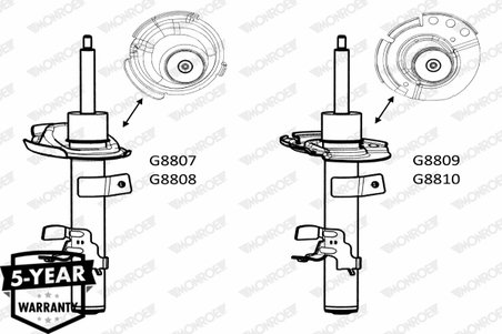 AMORTIZOR MONROE G8810 - Compatibil cu FORD